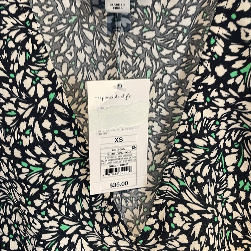 A New Day Women's Crepe Short Sleeve Midi Dress XS - Picture 7 of 7